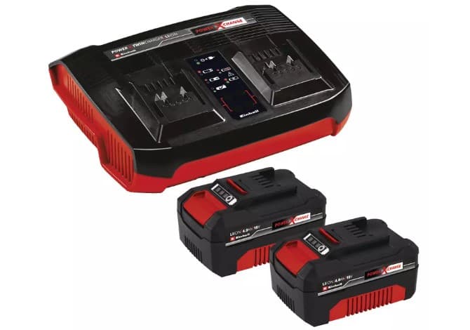 EINHELL ACCESSORY 18V 2X 4,0AH E TWINCHARGER KIT