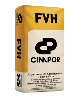 CIMPOR ARGAMASSA DE ASSENTAMENTO DE ALVENARIA FACE-Á-VISTA HIDROFUGADA FVH 25KG - PALETE