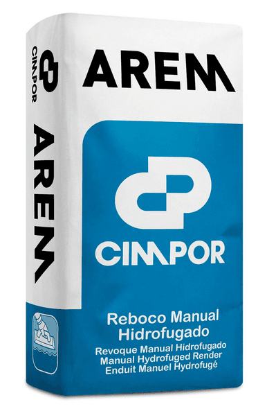CIMPOR ARGAMASSA DE REBOCO EXTERIOR MANUAL HIDROFUGADA - AREM 25KG