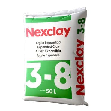 NEXCLAY ARGILA EXPANDIDA SACO 50 LT 3-8 