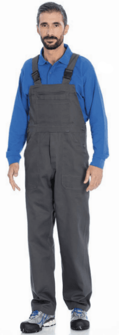 JARDINEIRA HOMEM - SARJA 100% ALGODAO 260GR/M2