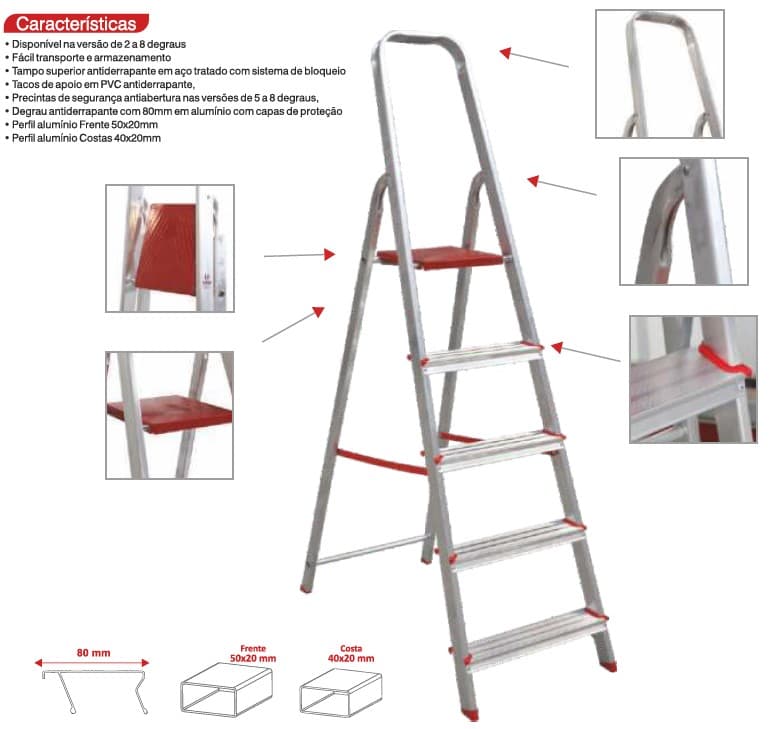 ESCADOTE REFORCADO EM ALUMINIO