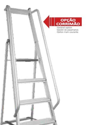 CORRIMAO PARA ESCADOTE POTENTE SOLDADO 5, 6, 7, 8 E 9 DEGRAUS