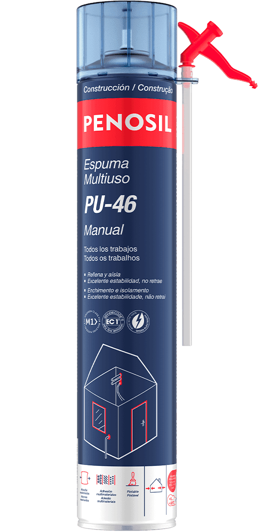 PENOSIL ESPUMA MULTIUSO PU-46M MANUAL 750ML AMARELO CLARO