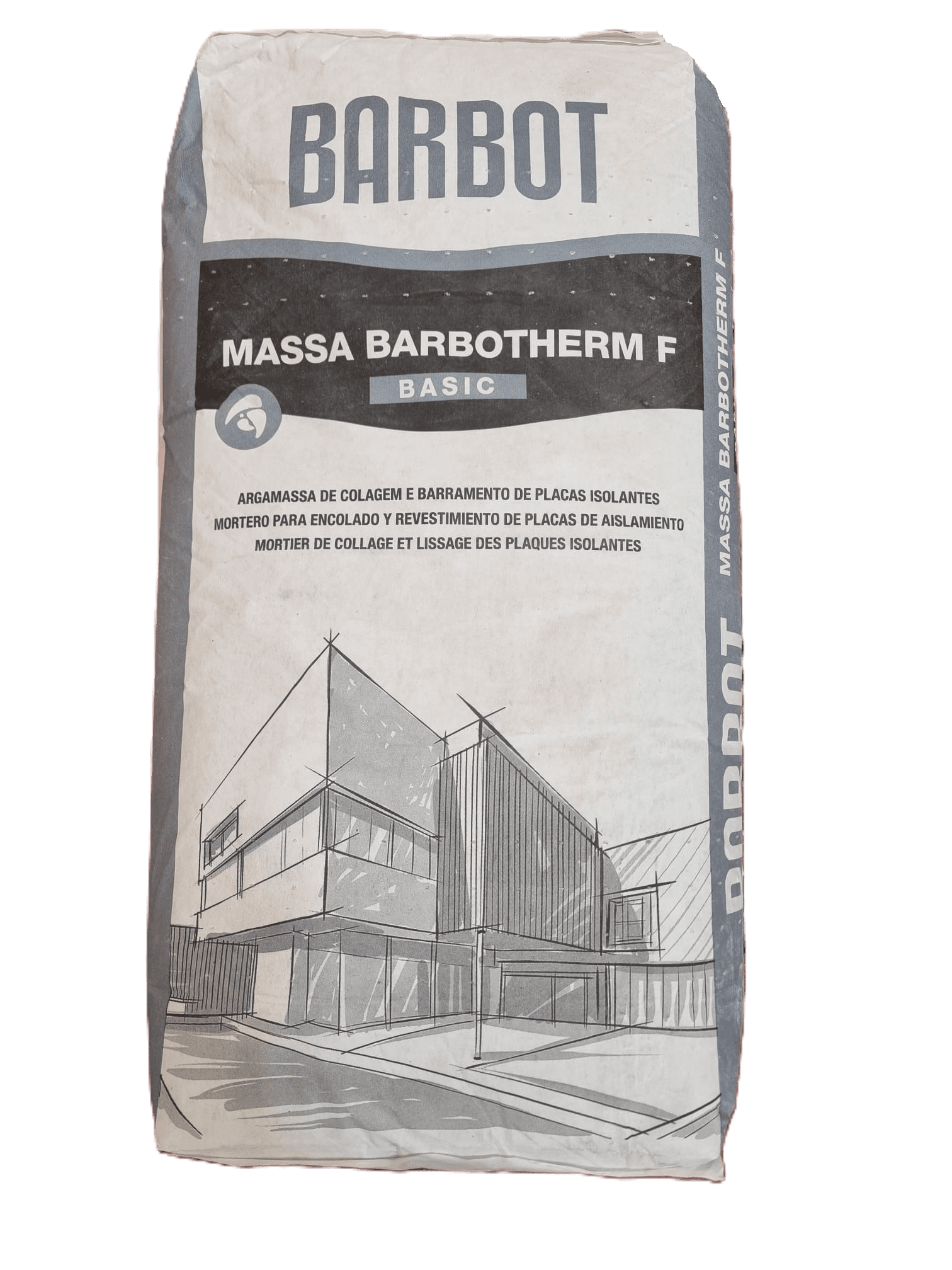 BARBOT MASSA BARBOTHERM F BASIC 25KG CINZA
