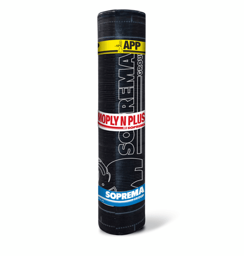 SOPREMA MOPLY N PLUS FP 4KG (10M2/ROLO) MEMBRANA/TELA BETUMINOSA - PALETE