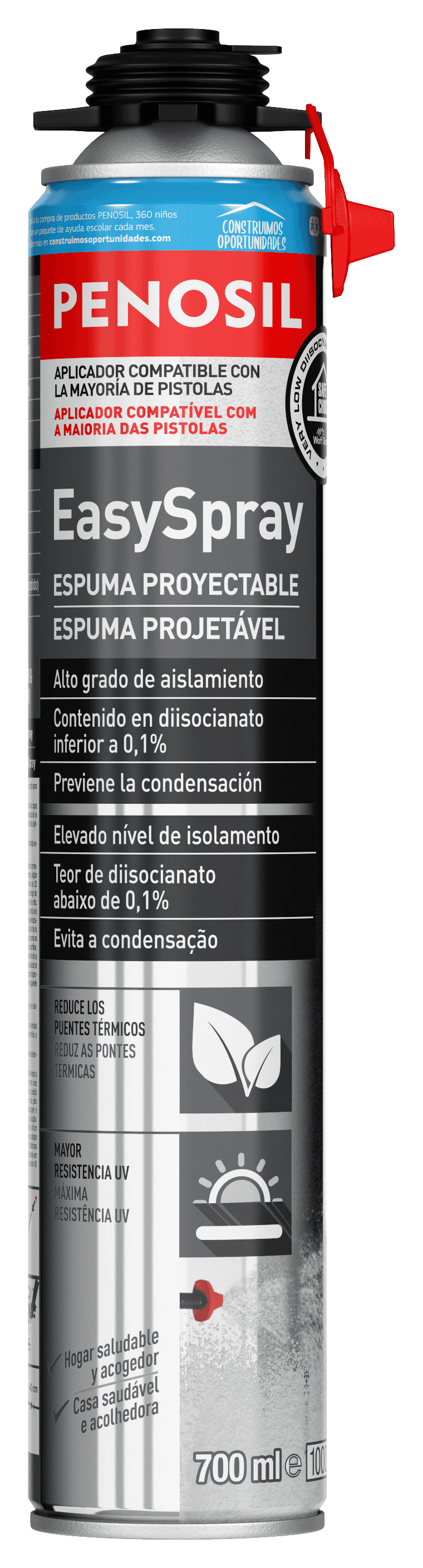 PENOSIL ESPUMA DE POLIURETANO PROJETAVEL EASYSPRAY 700ML
